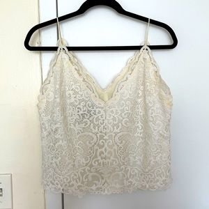 White Lace Tank Top